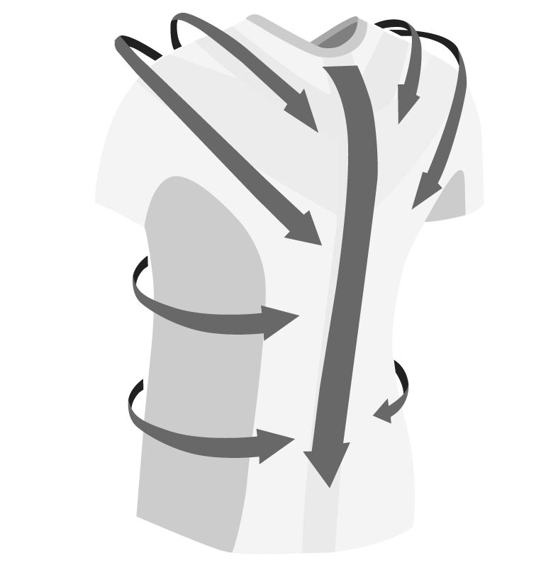 Posture Shirt -paidassa on käytetty Neuroband-teknologiaa